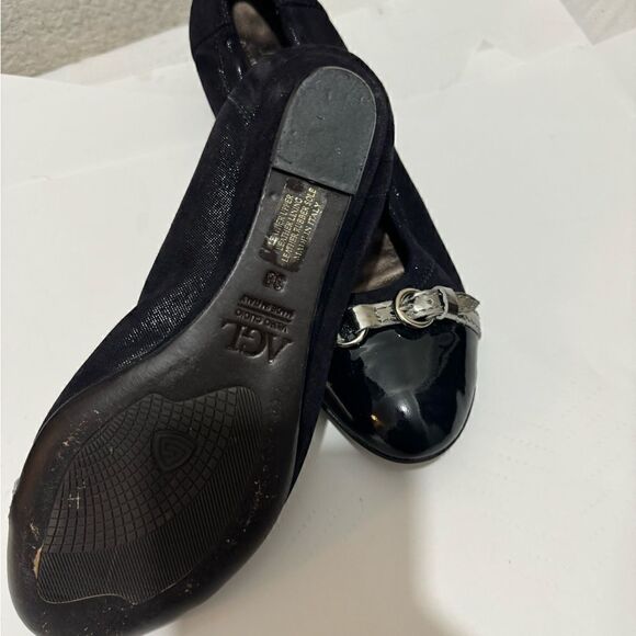 AGL Flats glitter black metallic 38 - Picture 2 of 8